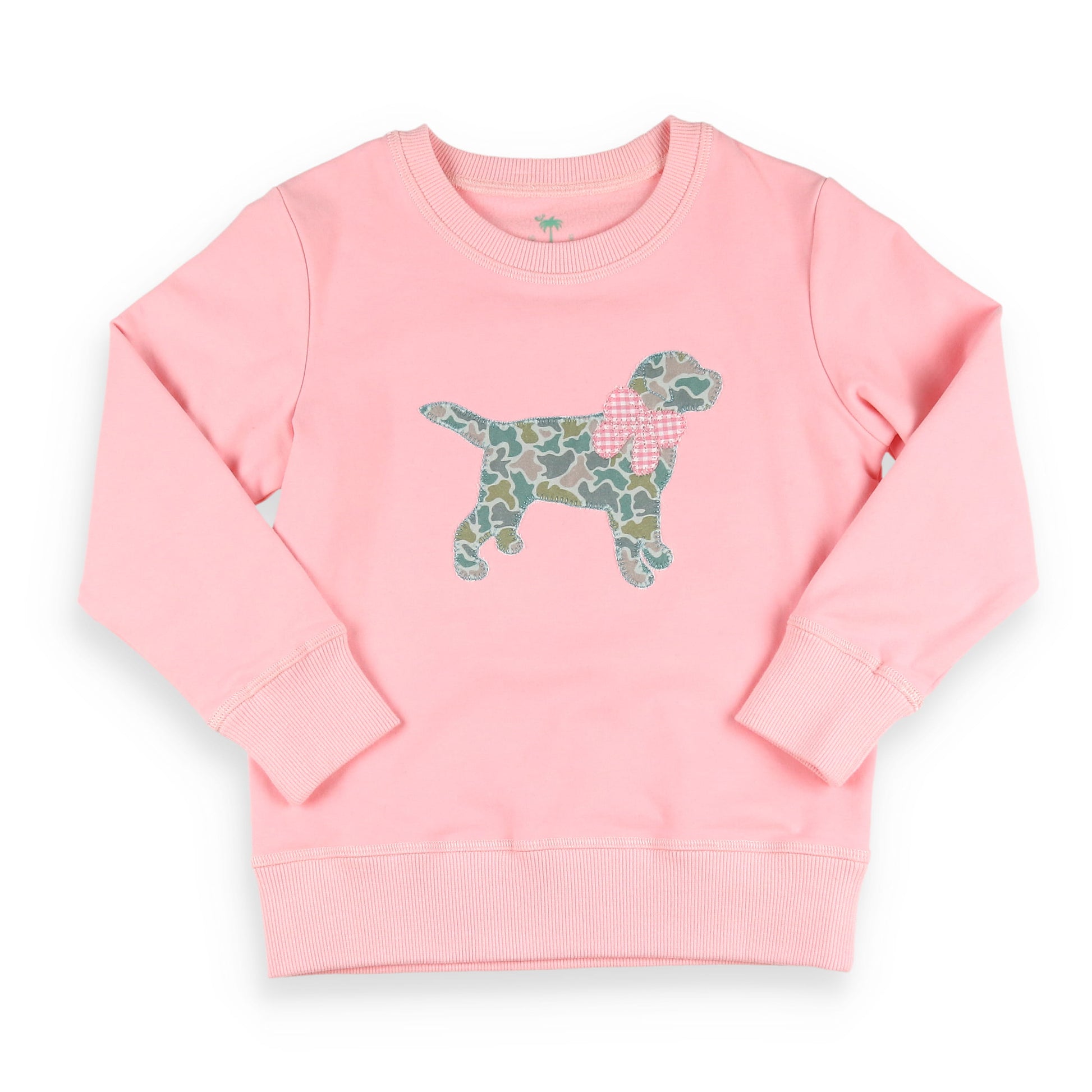 Pink Camoflage Labrador Sweat Set Top