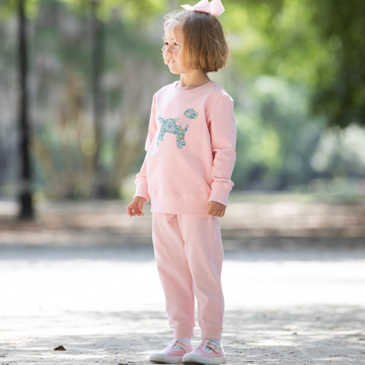 Pink Camoflage Labrador Sweat Set