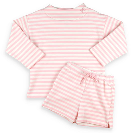 Pink Stripe Comfy Set Girl