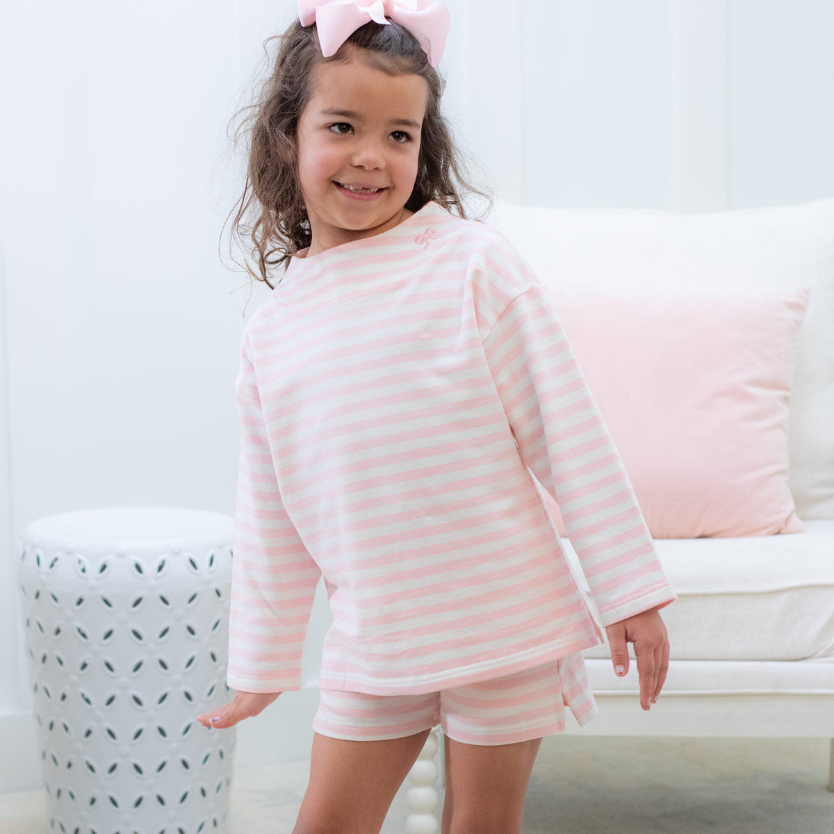 Pink Stripe Comfy Set