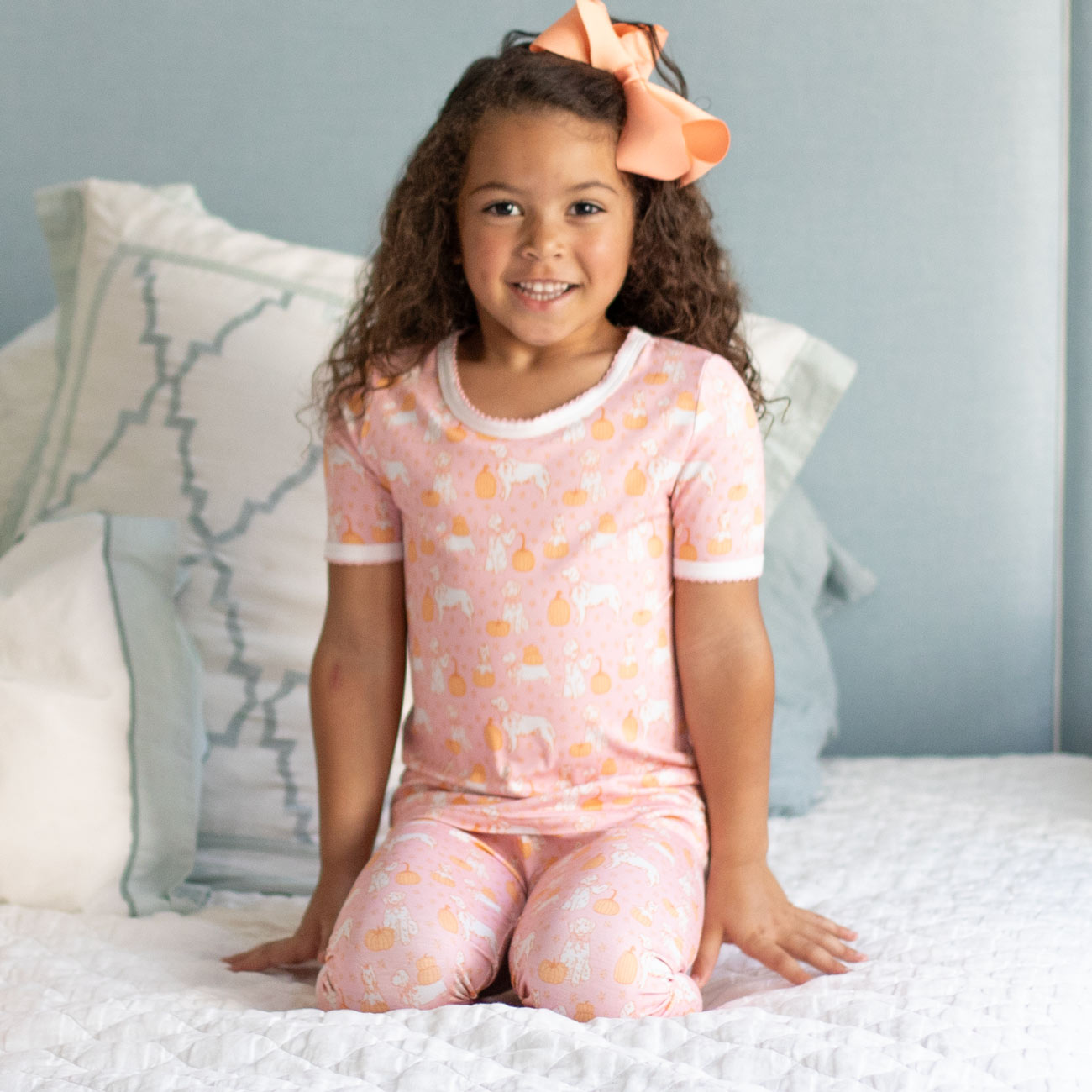 Pumpkin Paws Pink Bamboo Loungewear boutique children's clothing