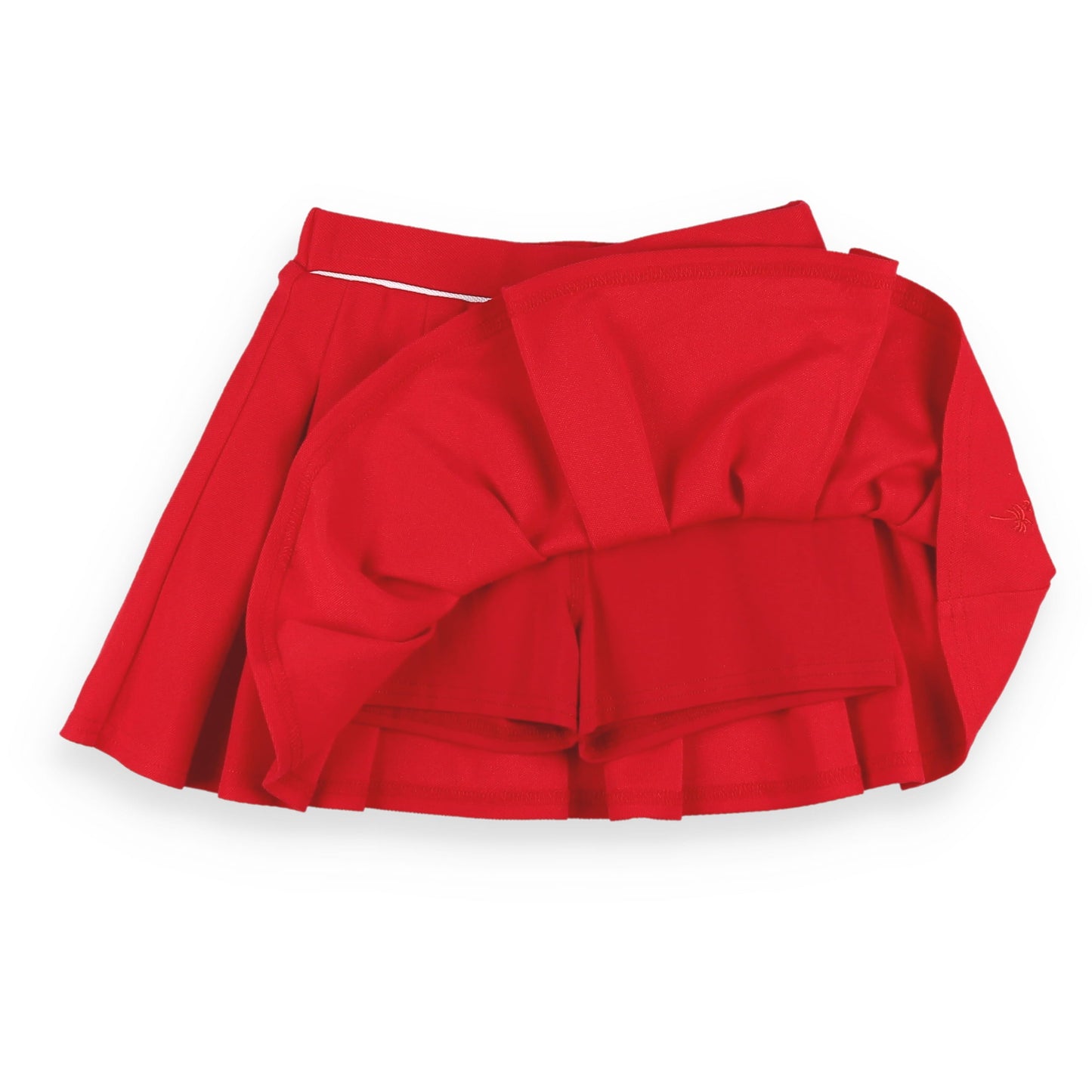 Red Pique Knit Skort - Red Pique Knit Skort Short