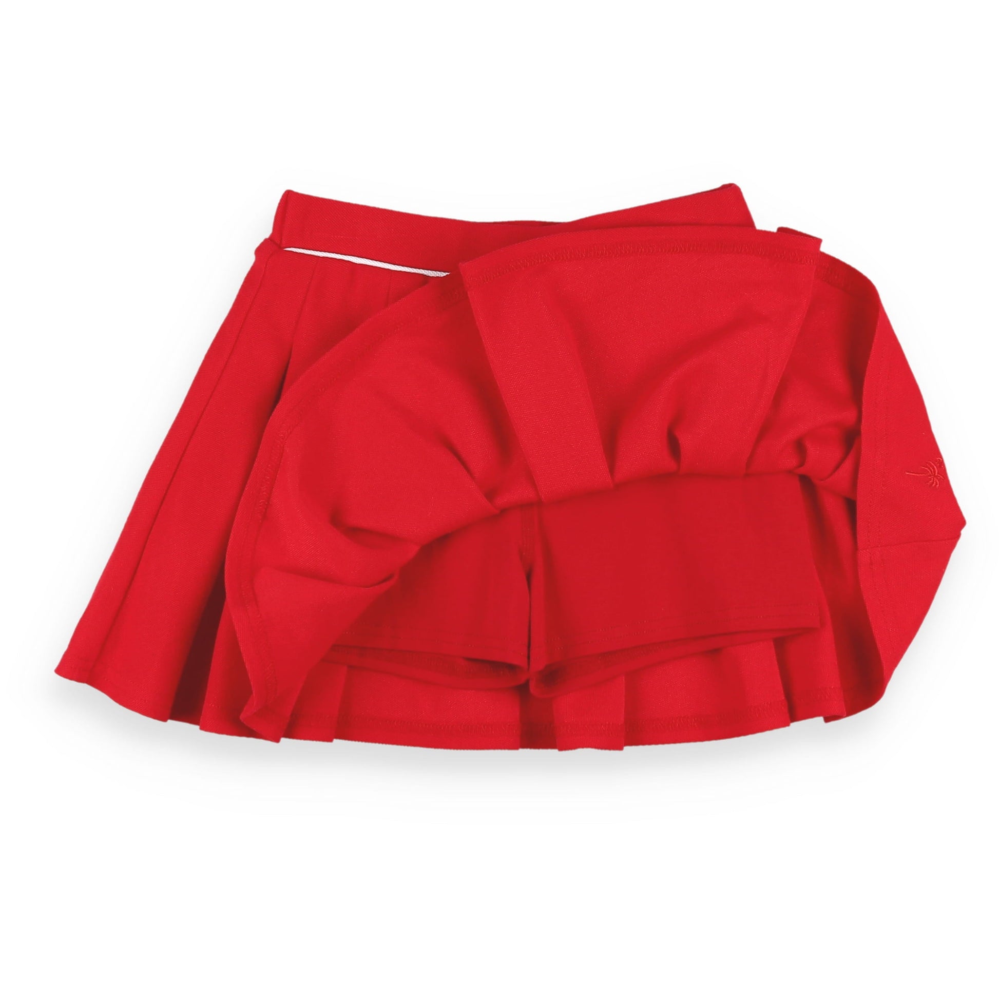 Red Pique Knit Skort - Red Pique Knit Skort Short