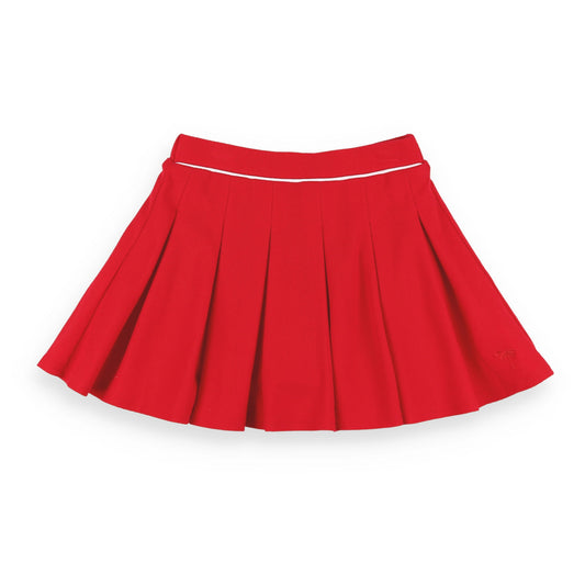 Red Pique Knit Skort - Red Pique Knit Skort