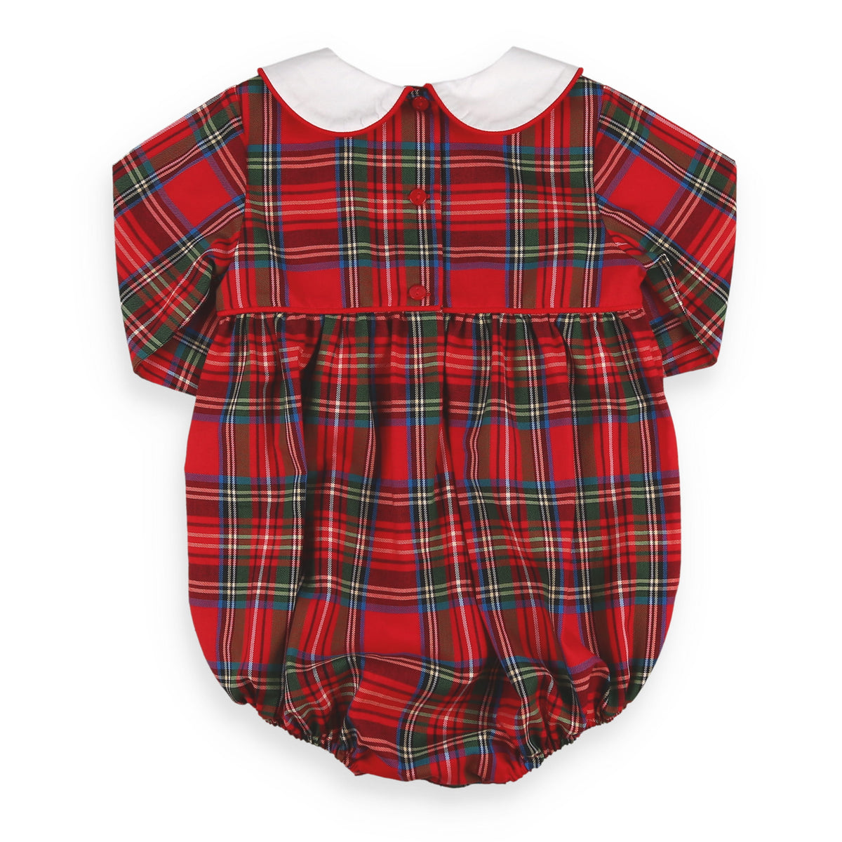 Red Plaid Bubble - back view