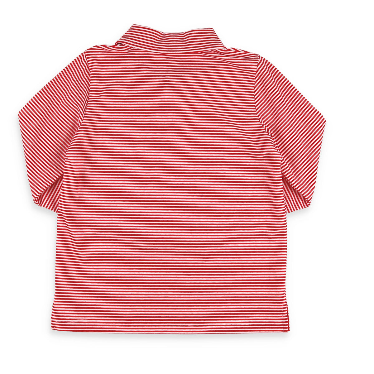 Red Stripe Polo - back view