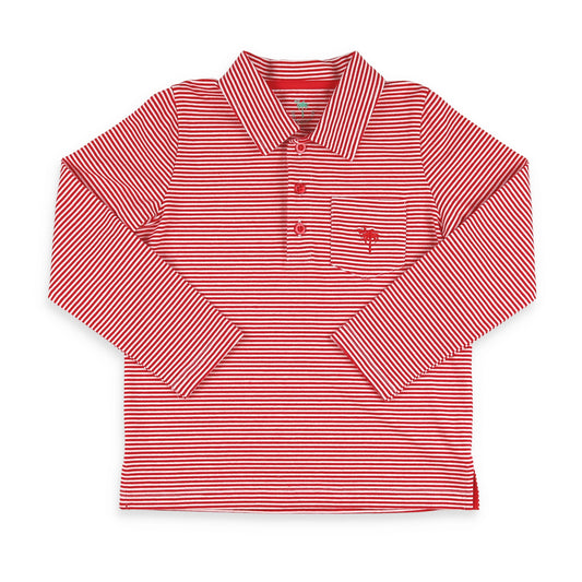 Red Stripe Polo