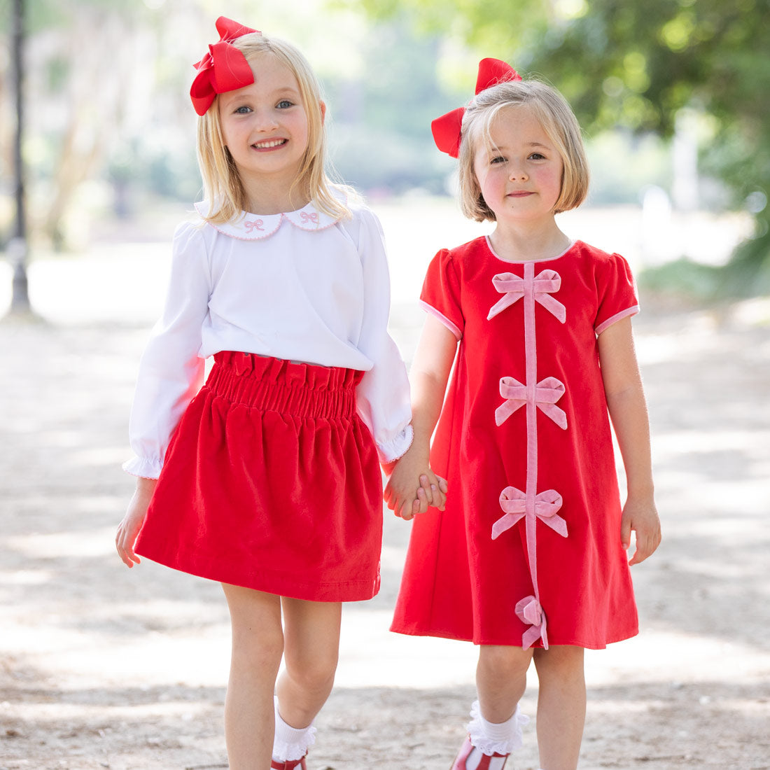 Red Velveteen Skirt