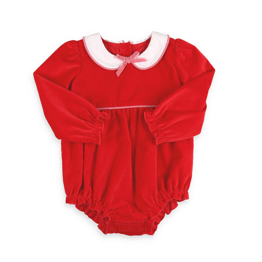 Red Velveteen Girls Bubble