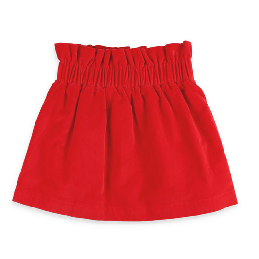 Red Velveteen Skirt