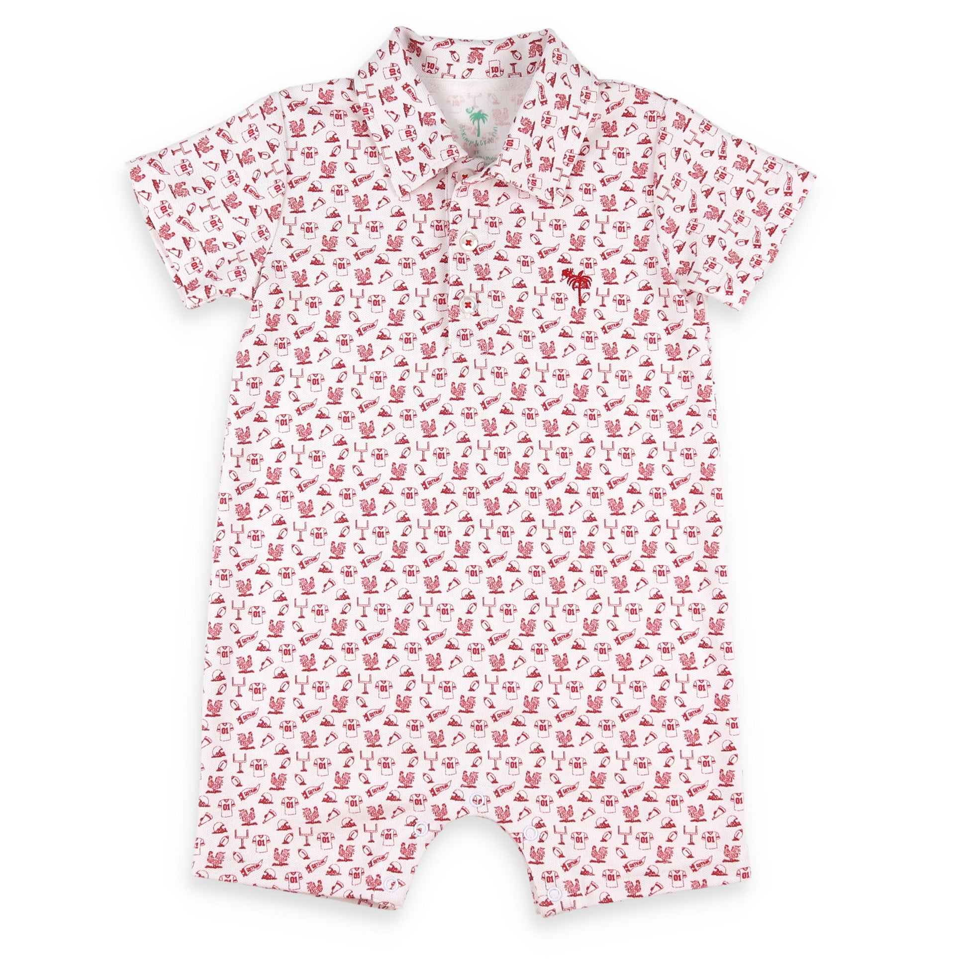Rooster Spirit Romper boutique children's clothing