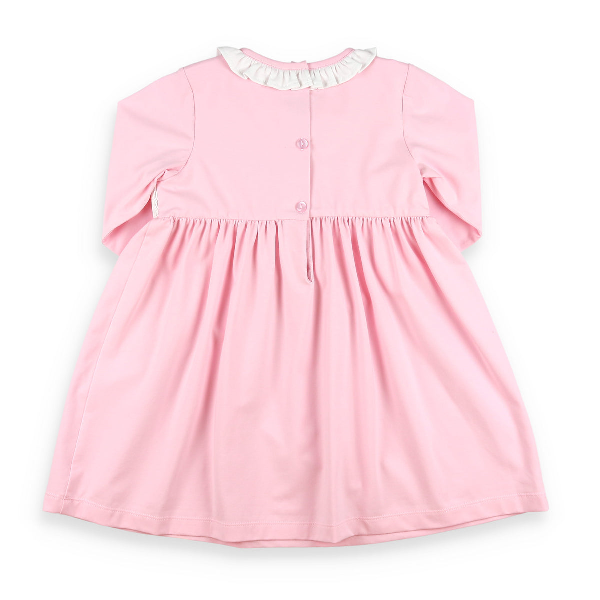 Santa Alligator Smocked Dress - back view
