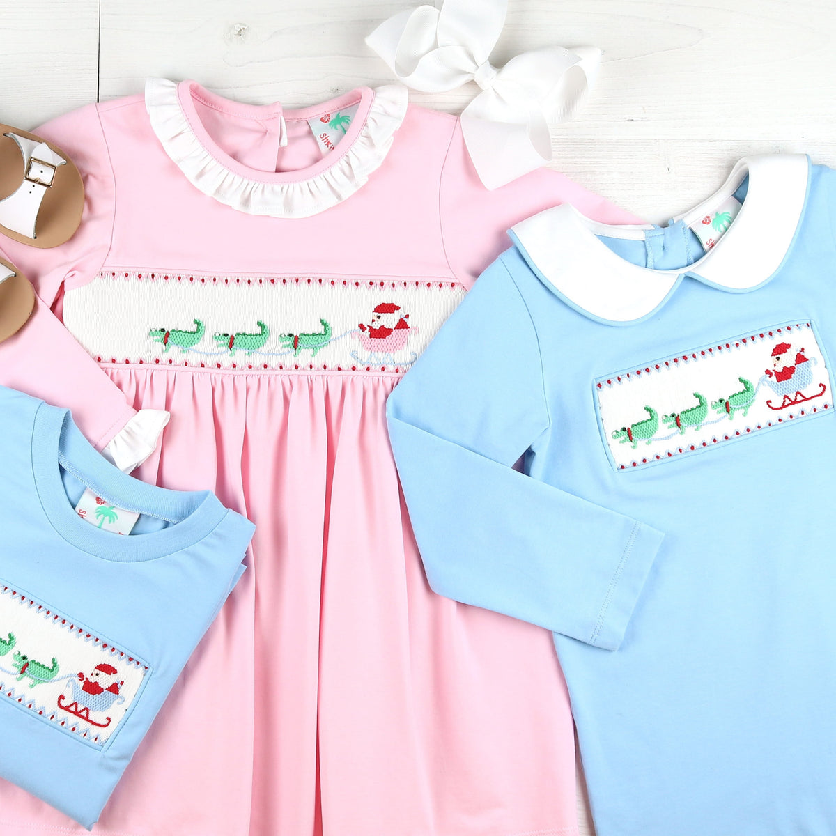 Santa Alligator Romper