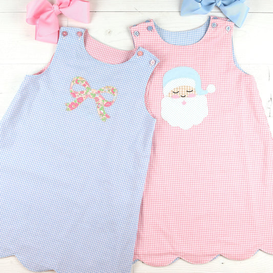 Santa Bow Reversible Jumper