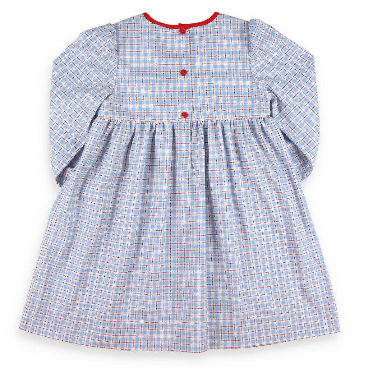 Santa Smocked Dress - back view