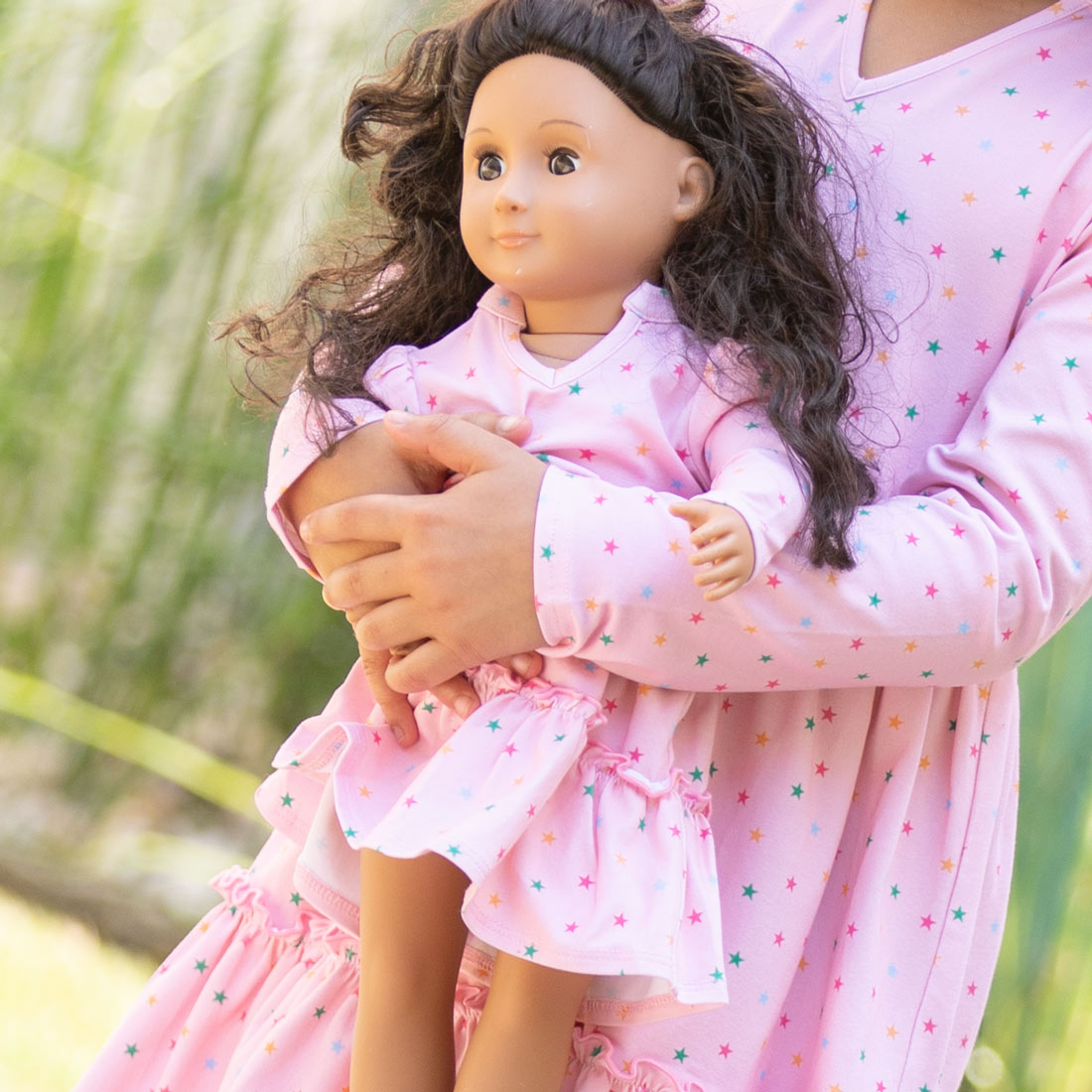 Close-up of Star Power Twirl Dress Doll Close