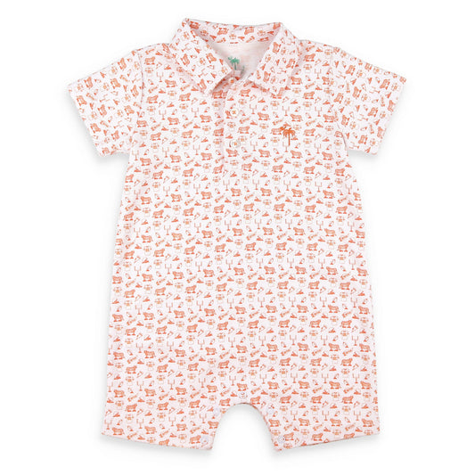 Orange Spirit Romper boutique children's clothing