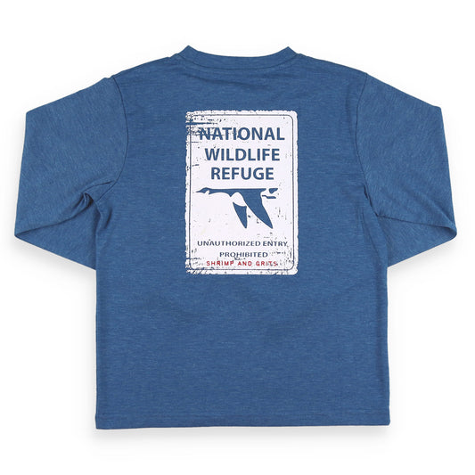 Back view of Wildlife Refuge Graphic Tee Back