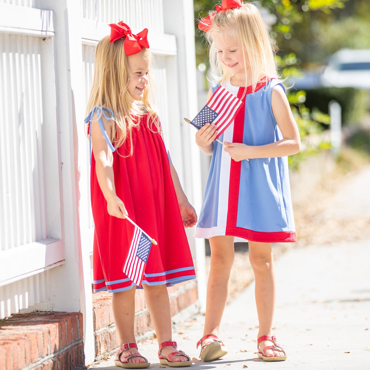 Girls Eleanor Dress - Americana