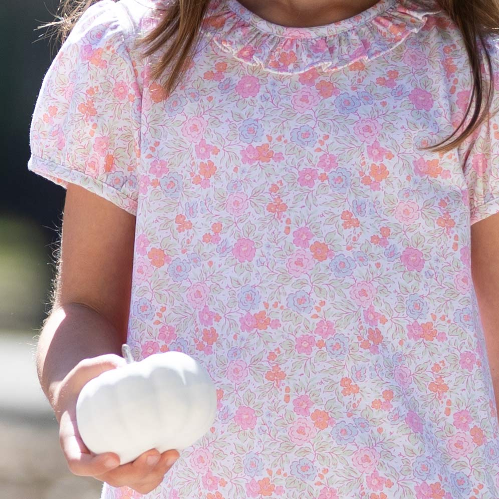 Close up details of Autumn Flower Dress