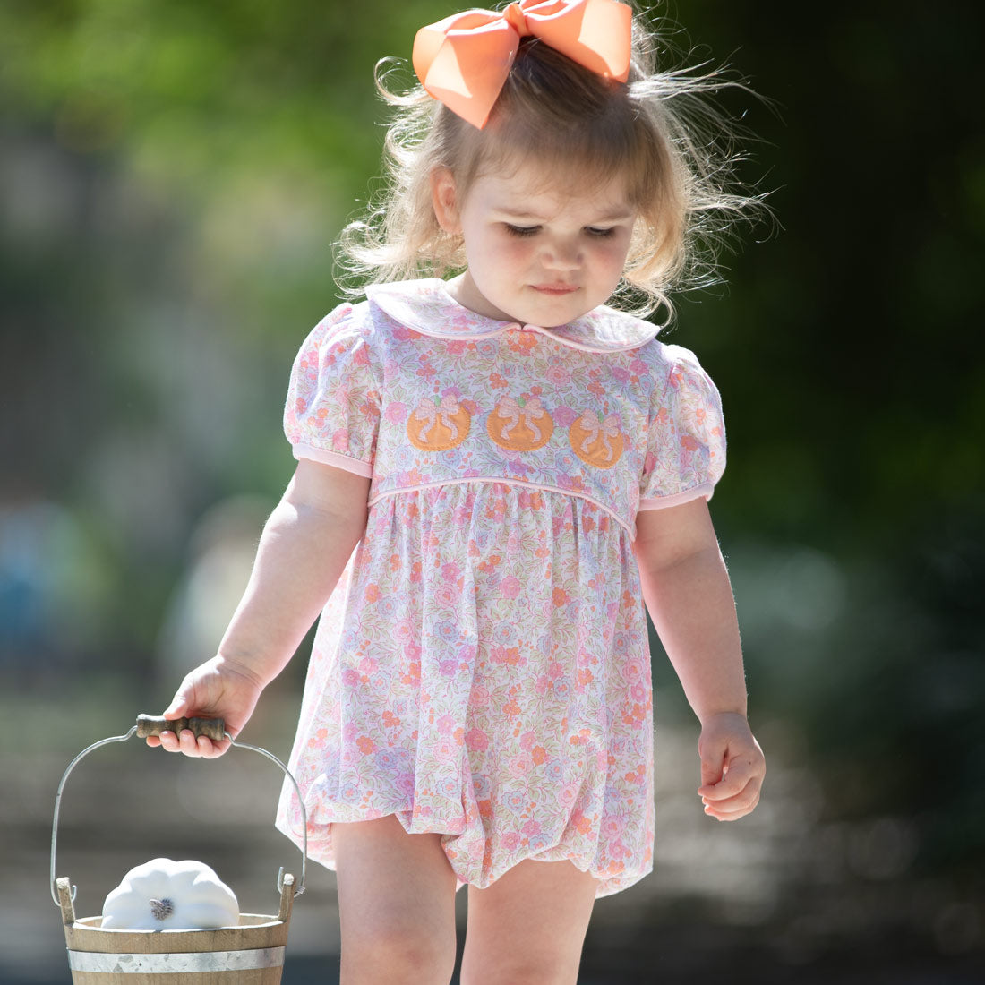 Autumn Pumpkin Bubble boutique children's clothing