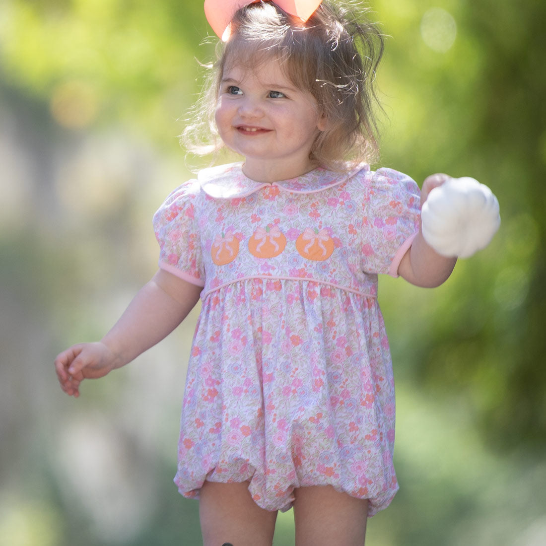 Autumn Pumpkin Bubble boutique children's clothing