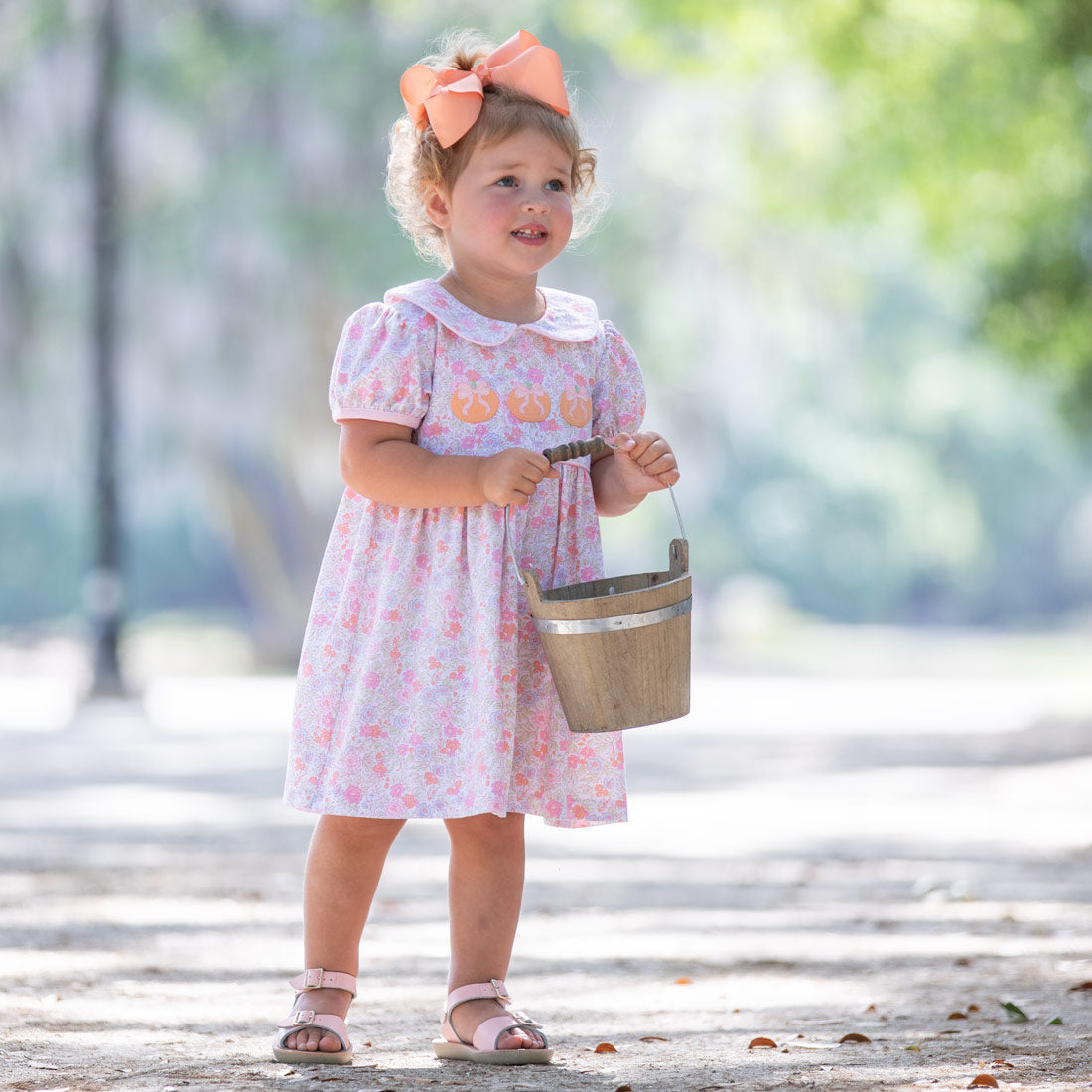 Autumn Pumpkin Dress boutique children's clothing