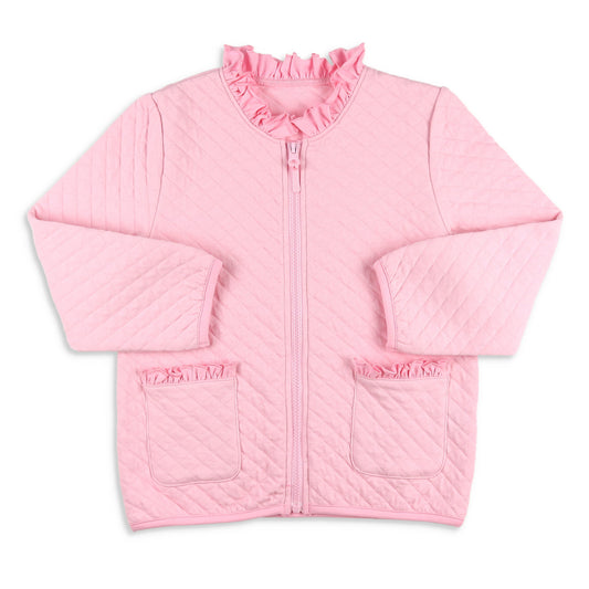 Girls Quilted Jacket - Ballet Pink