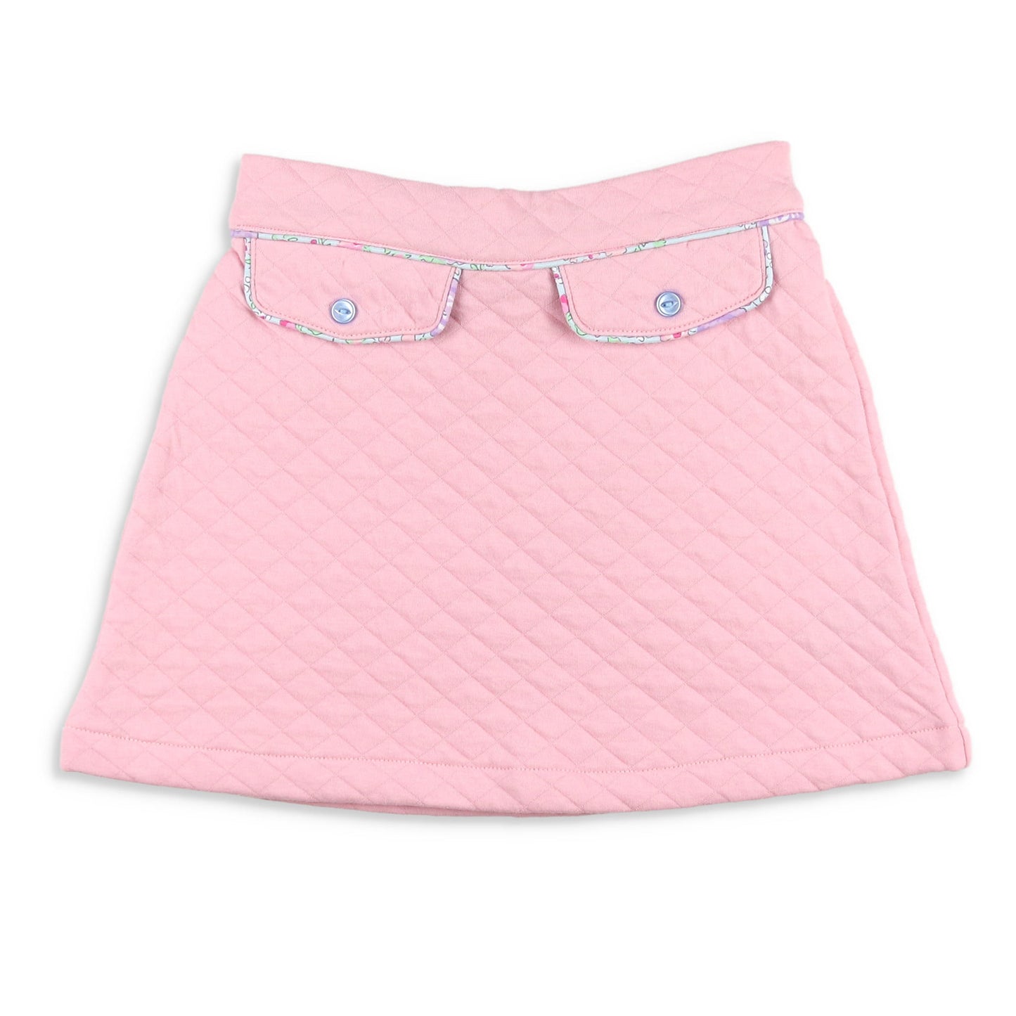 Girls Quilted Skirt - Ballet Pink