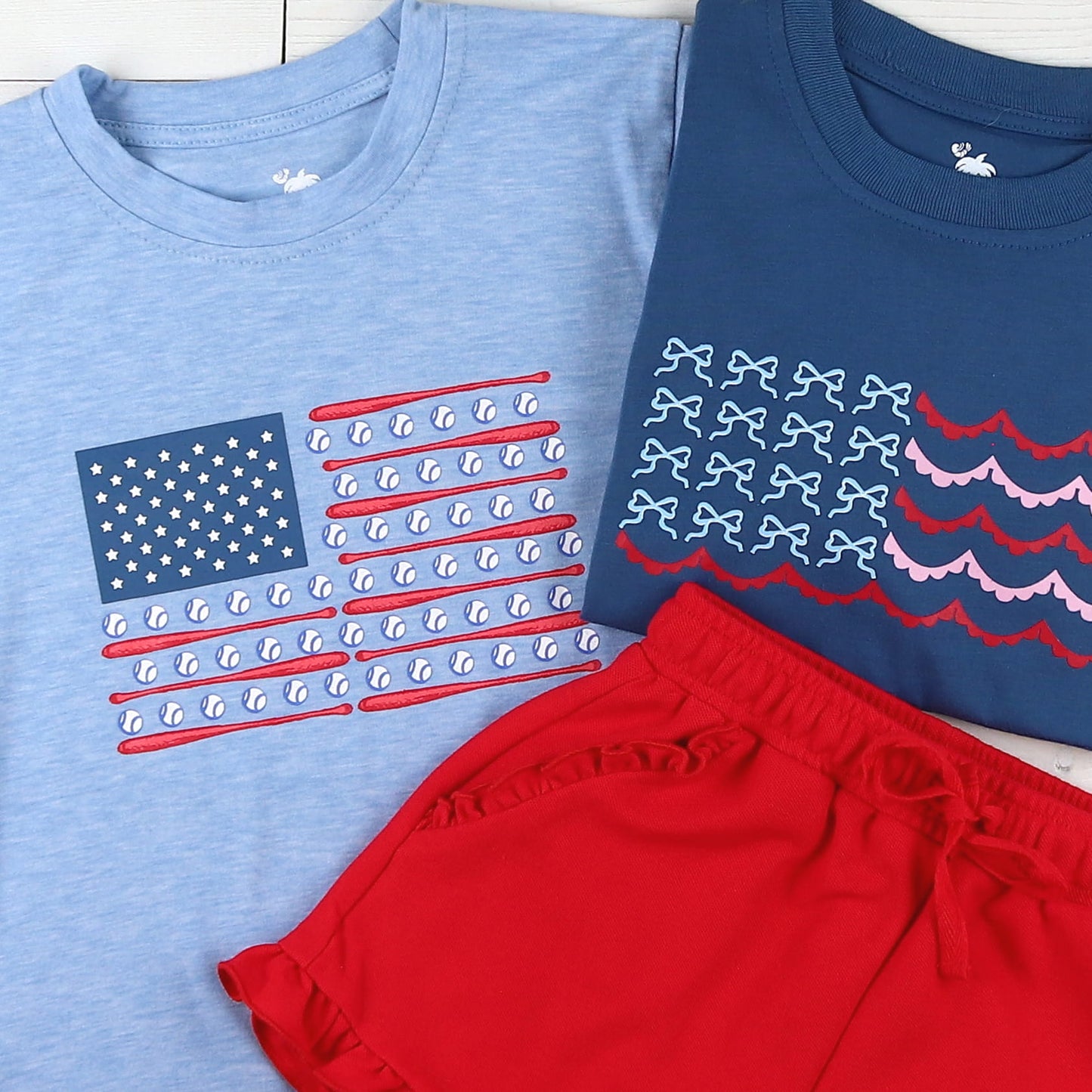 Red, White, & Bow Graphic Tee