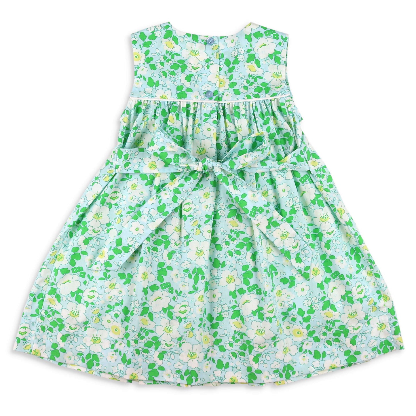 Blue Blossom Smocked Dress
