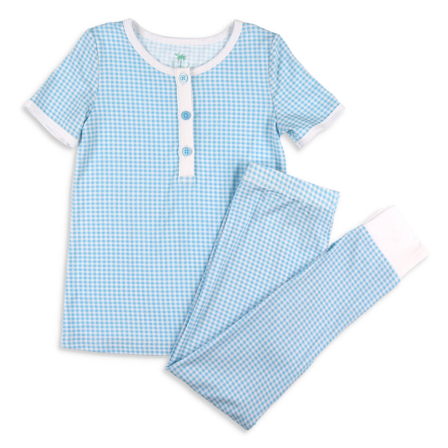 Unisex Pajamas - Blue Check