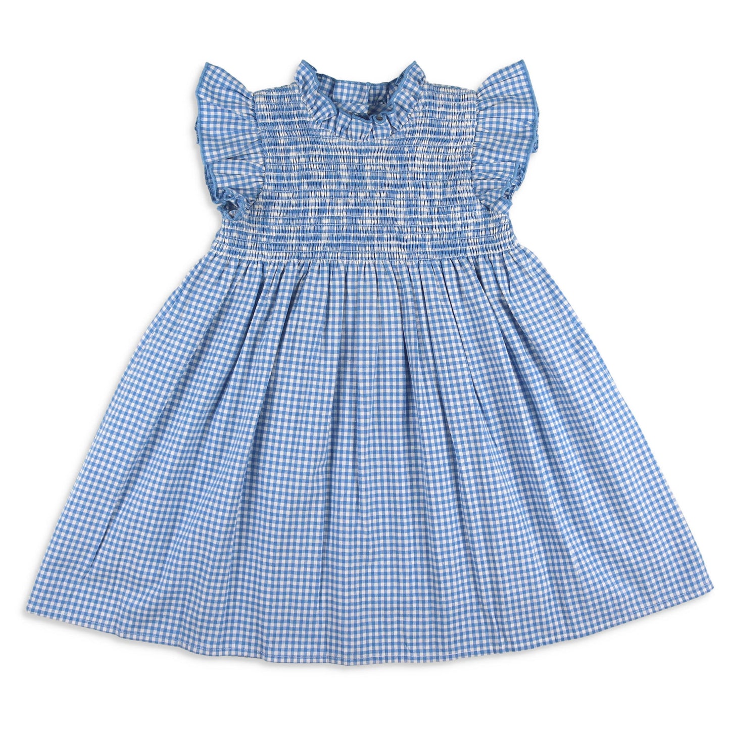 Gameday Girls Dress - Blue Check