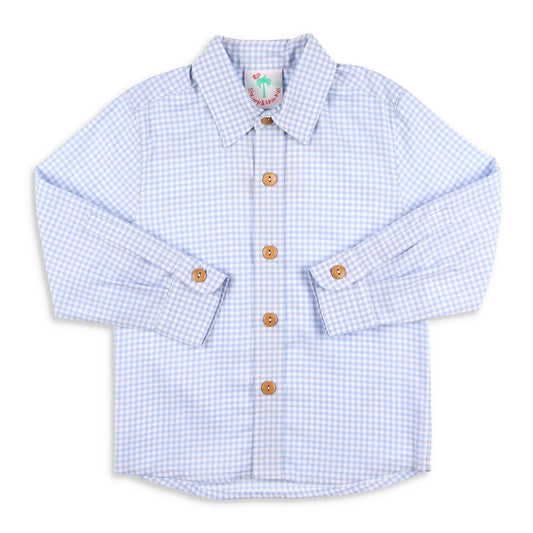 Blue Gingham Oxford