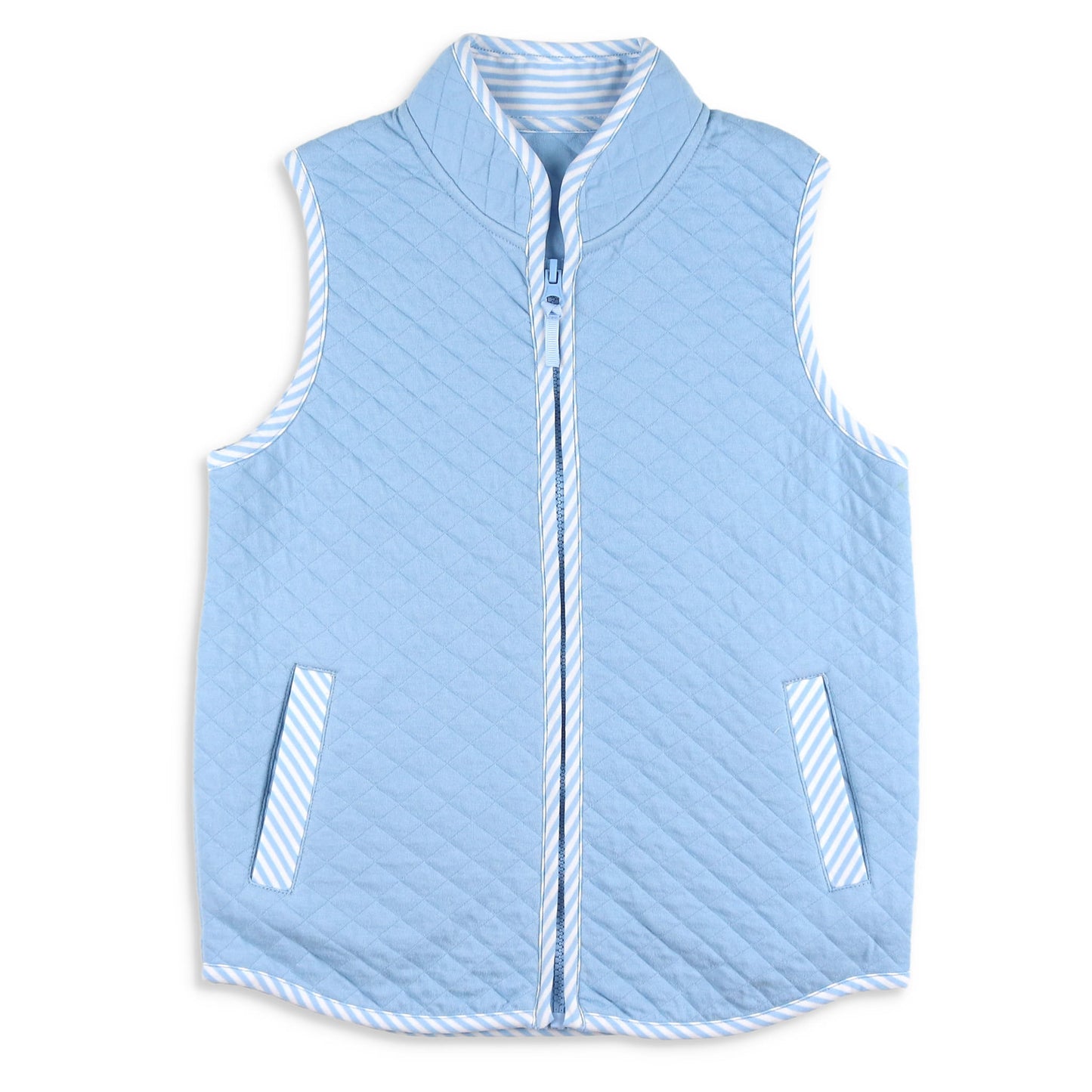Boys Quilted Vest - Blue Lagoon
