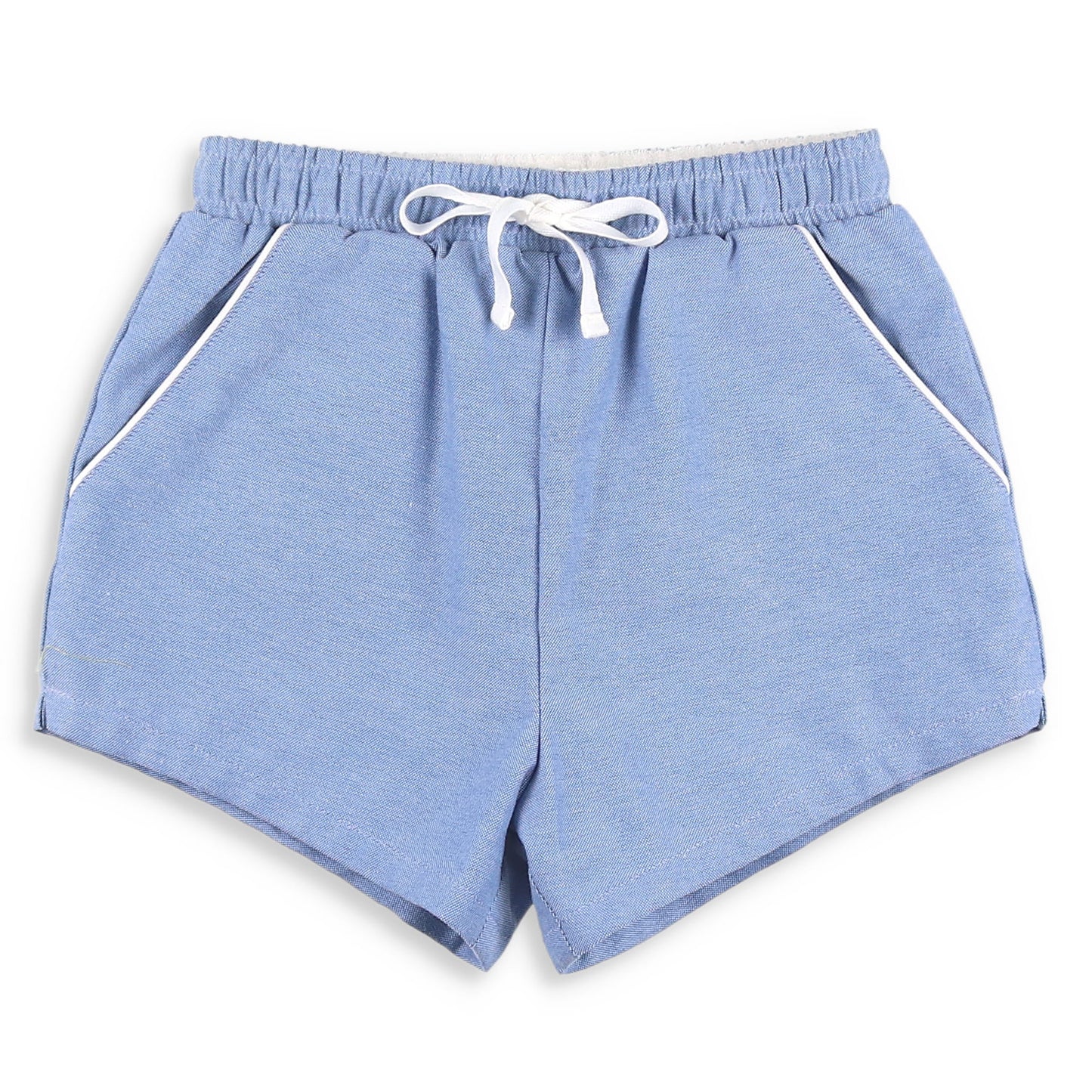 Boys Shrimp Shorts - Blue Oxford