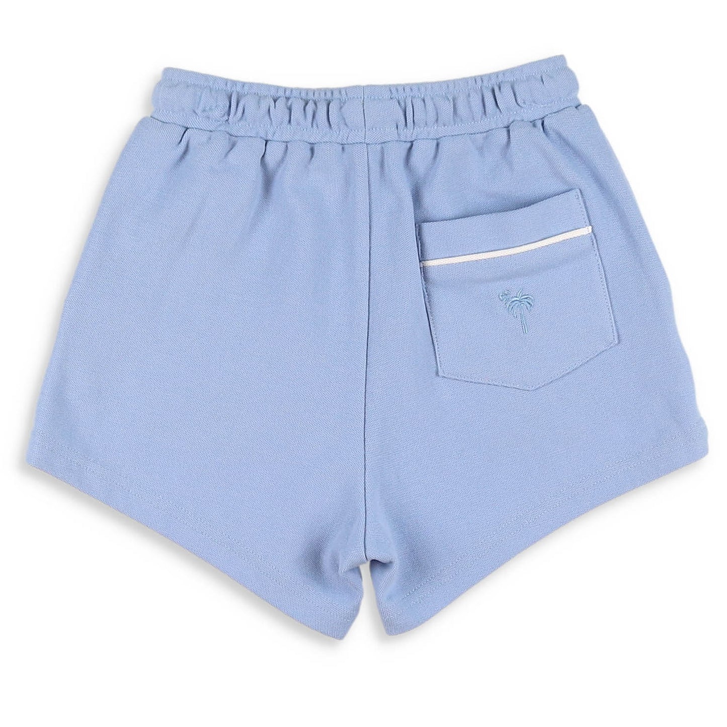 Blue Pique Knit Shrimp Shorts