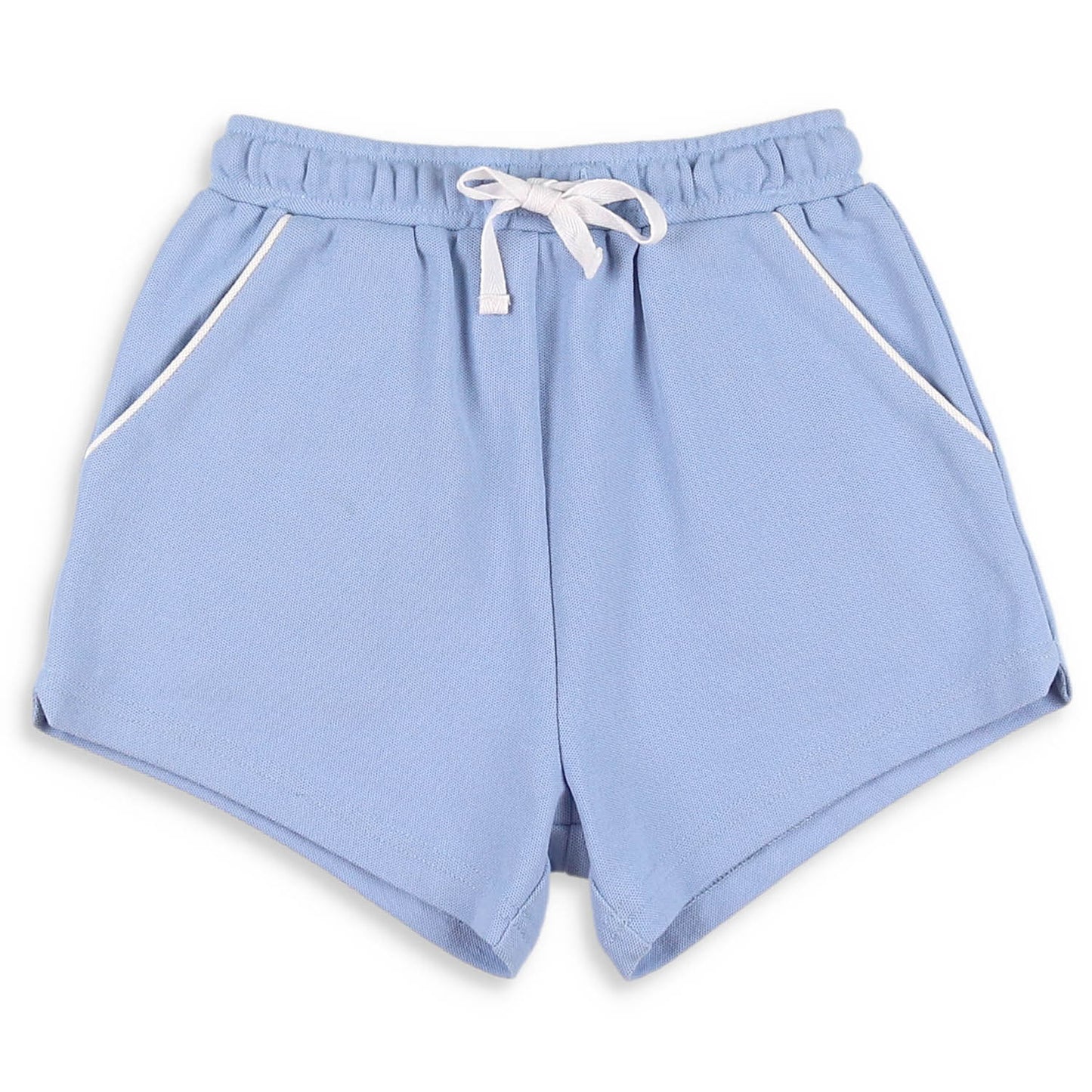Blue Pique Knit Shrimp Shorts