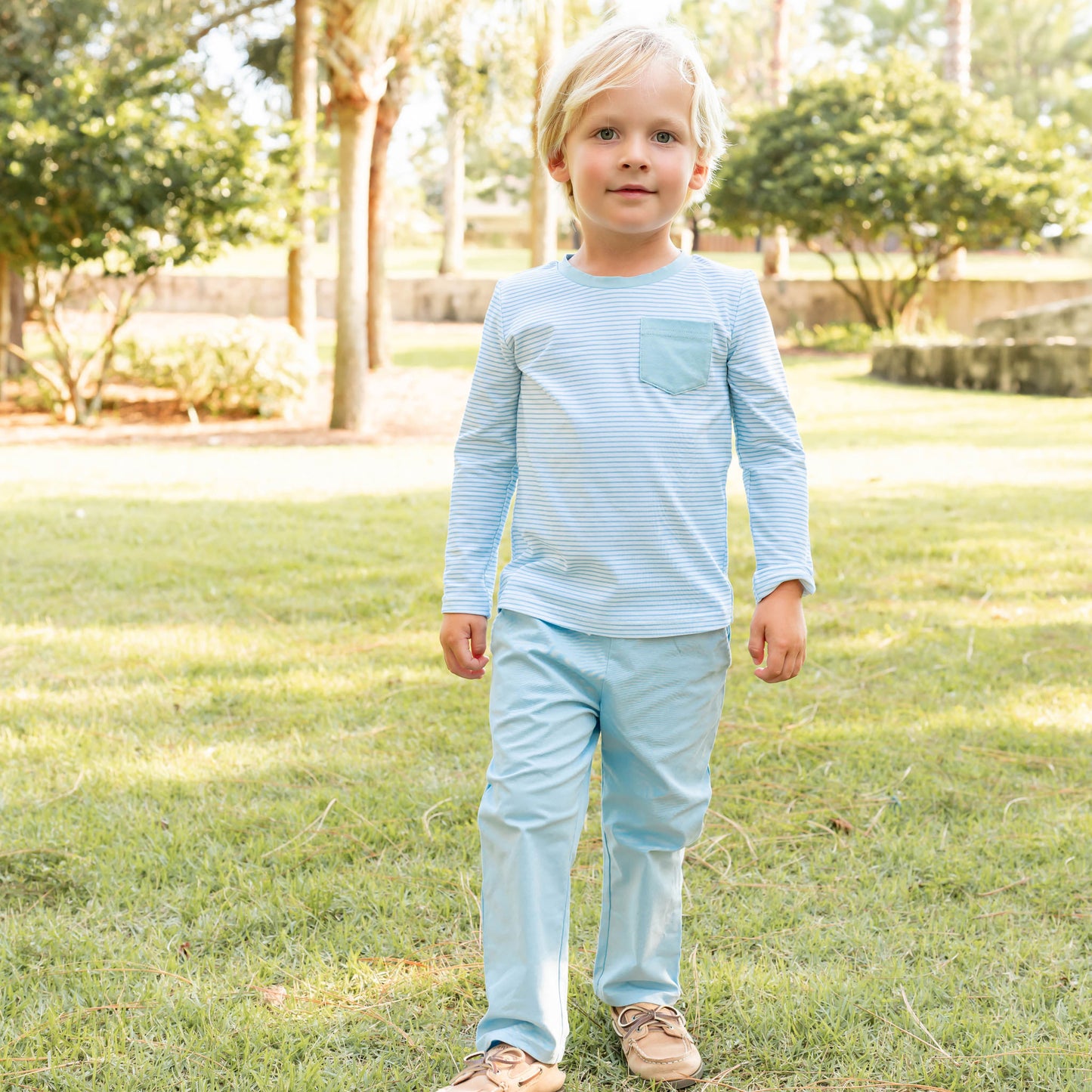 Blue Stripe Pocket Tshirt