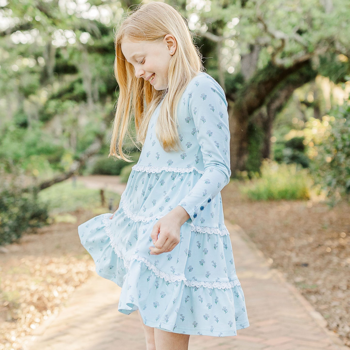 Blue Willow Twirl Dress