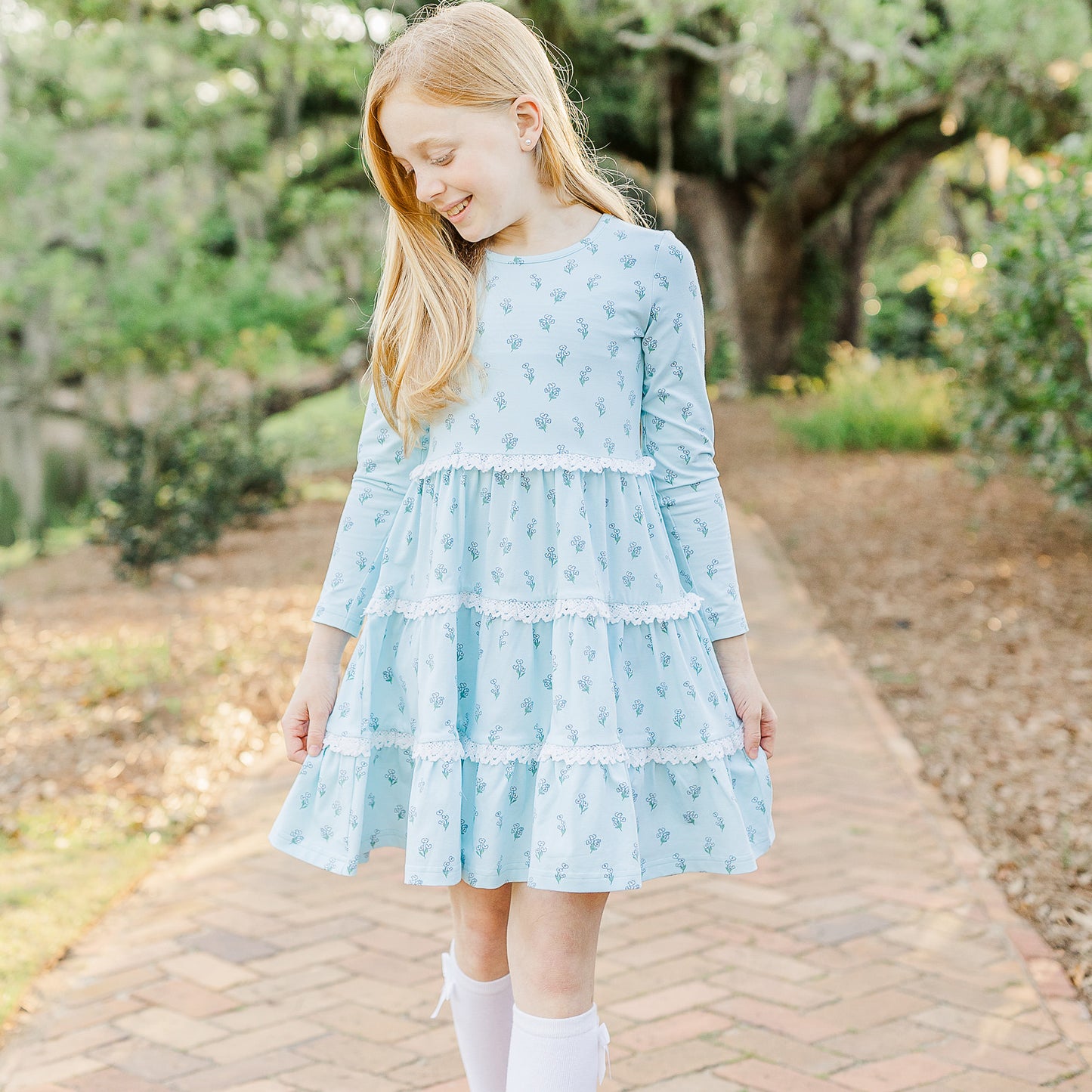 Blue Willow Twirl Dress