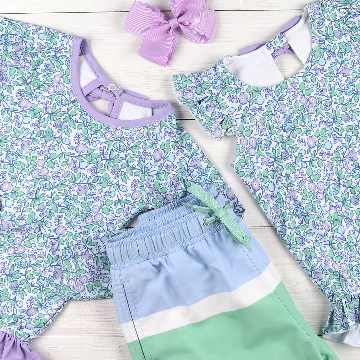 Girls One Piece - Lilac Floral