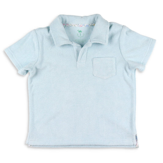 Boys Beach & Pool Polo - Boca Blue Terry