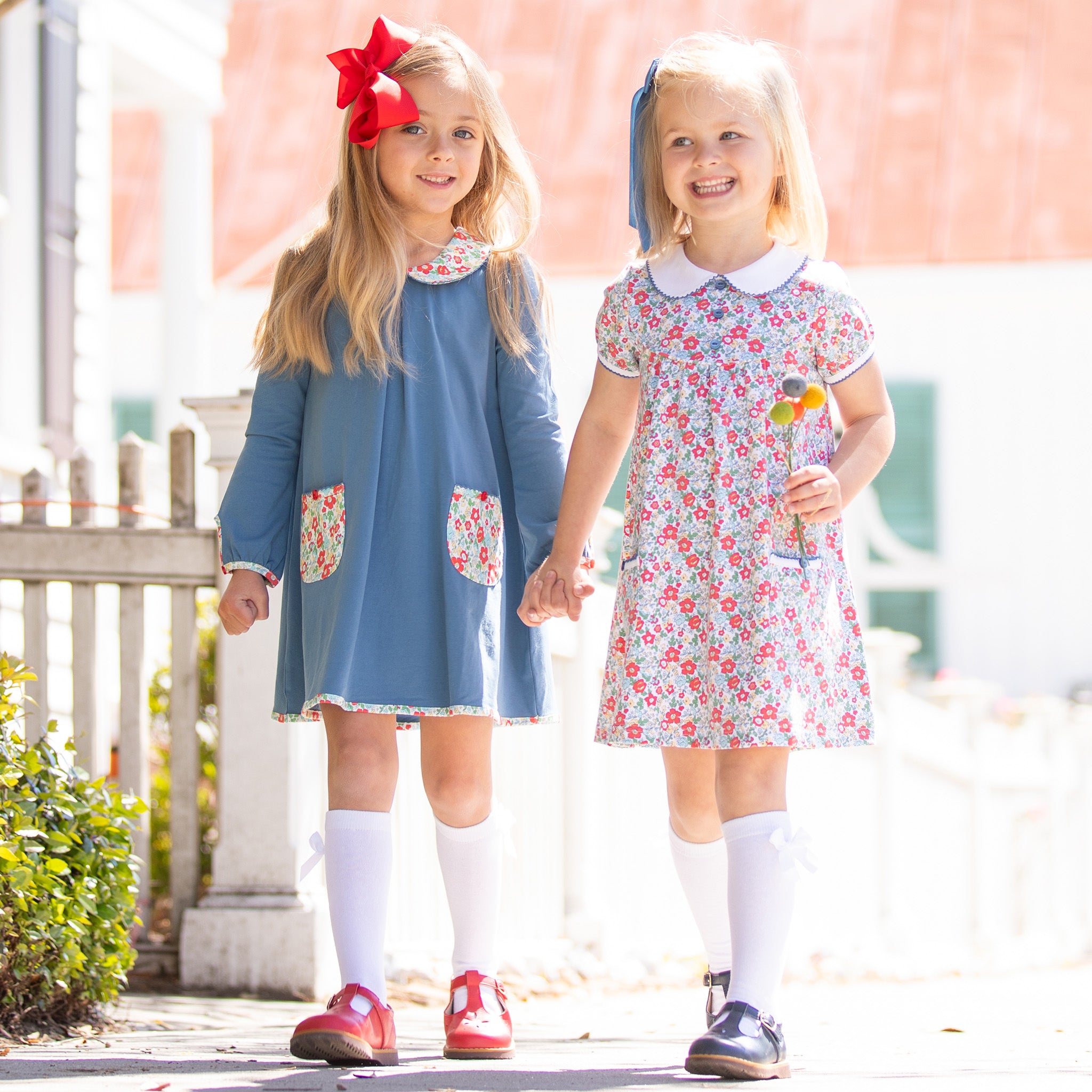 Girls Boone Floral Eloise Dress - Shrimp and Grits Kids - Shrimp and ...