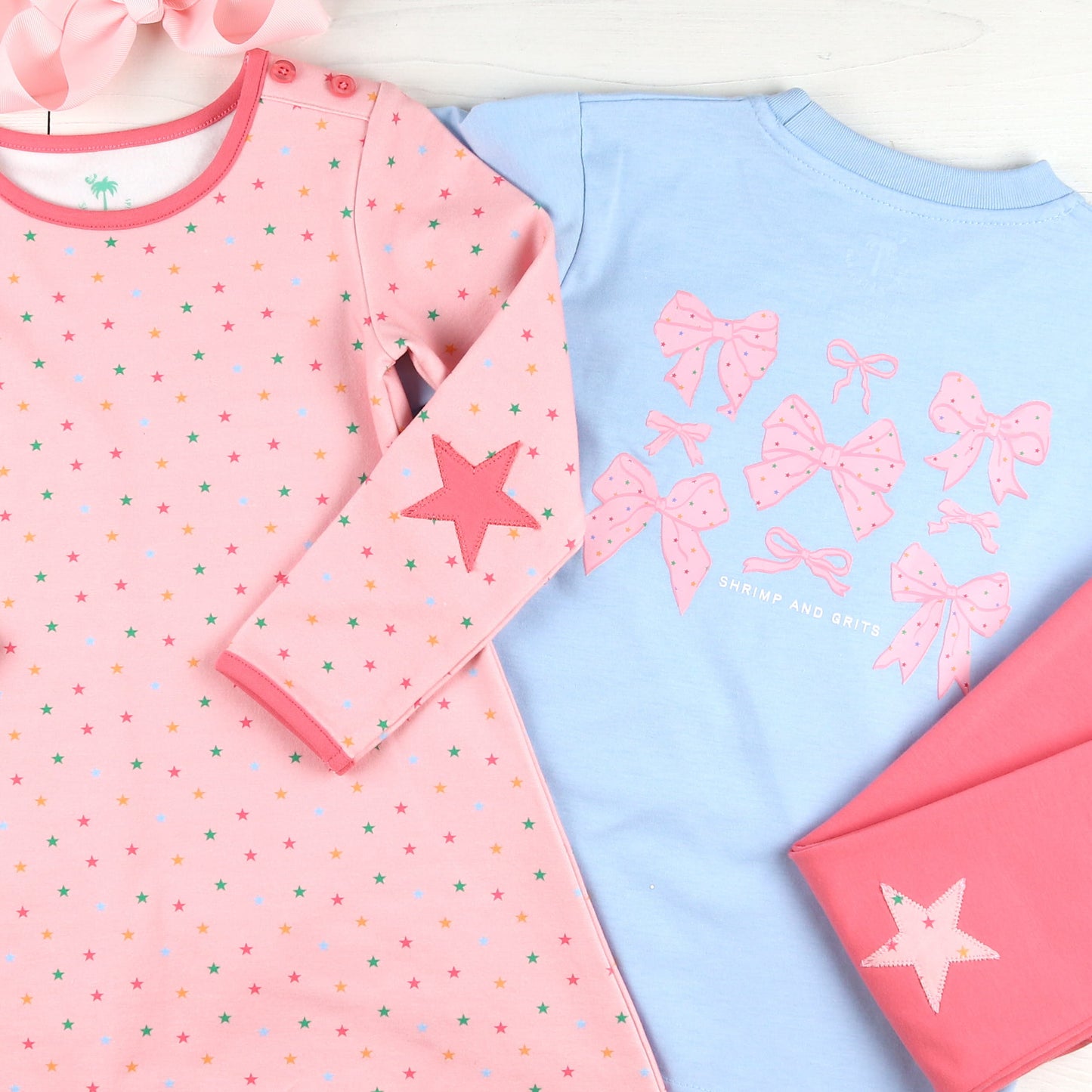 Bow Graphic Tee Star Power Aline Dress