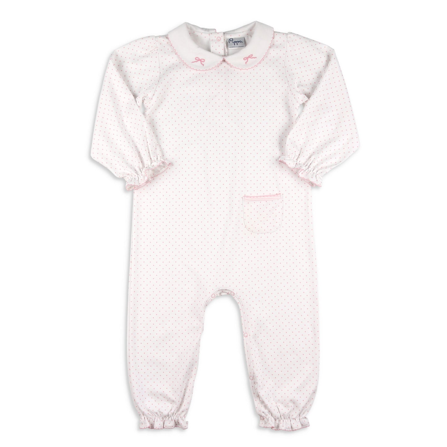 Girls Pima Romper - Bows