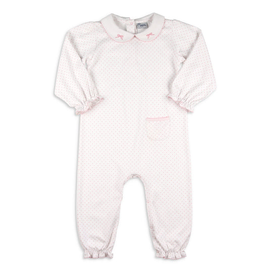 Girls Pima Romper - Bows