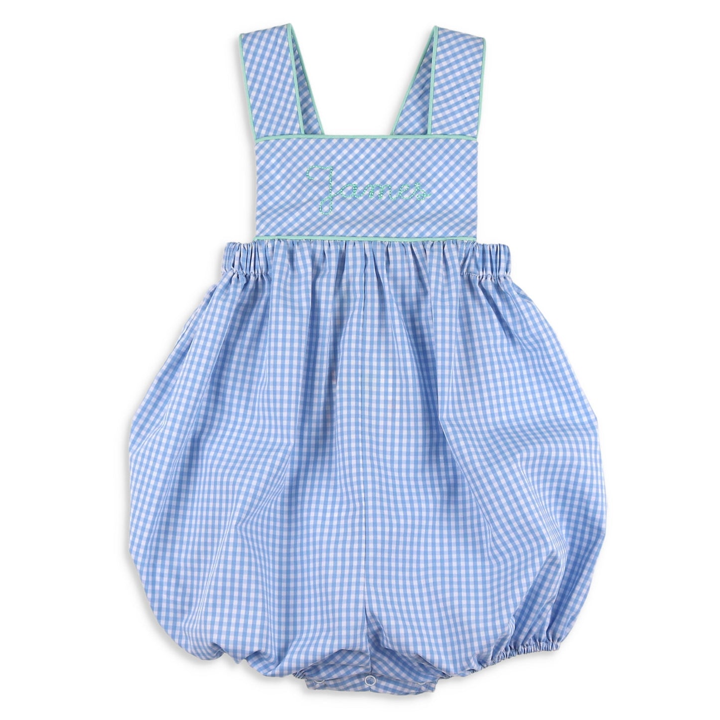 Boys Bubble - Timeless Blue Check