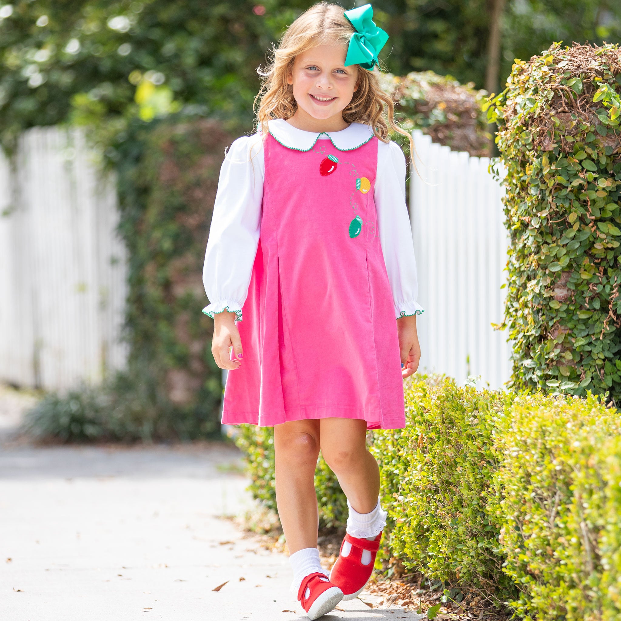 Christmas cheapest Smocked and applique jumper