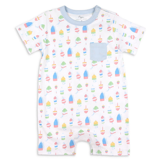 Boys Pima Romper - Buoy